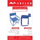 Standard Folding Chair With Arms frame Aluminum